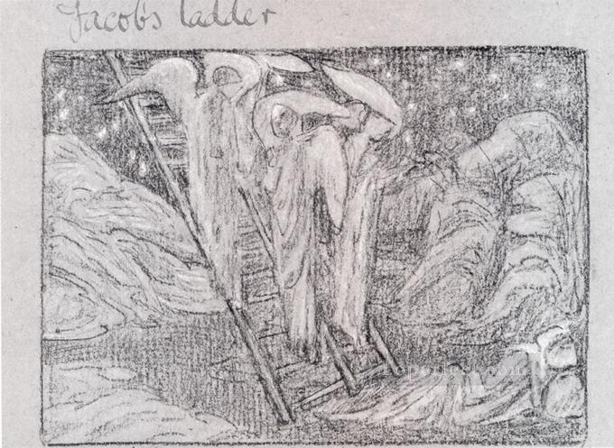 Escalera de Jacob Prerrafaelita Sir Edward Burne Jones Pintura al óleo